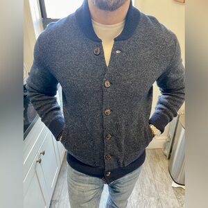 Navy Blue J. Crew Button Down Sweater